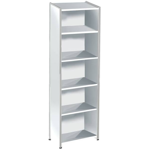 kerkmann Regal ARTLINE, 4 Böden, (B)410 mm, weiß