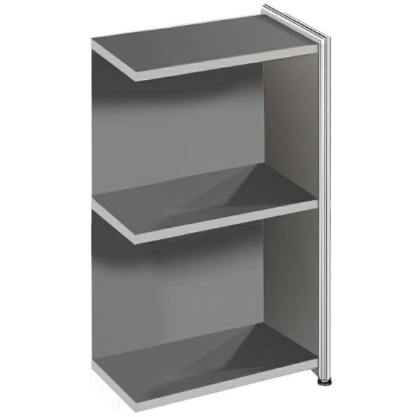 kerkmann Anbau-Regal ARTLINE, 1 Boden, (B)390 mm, anthrazit