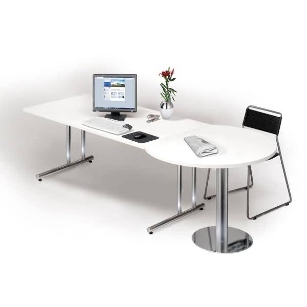 Besprechungsansatztisch Artline 100x72-82cm anthrazit