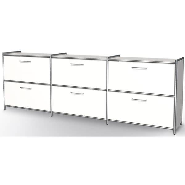 Sidebaord Artline BxTxH 236x38x78cm 6 Schubfächer weiß