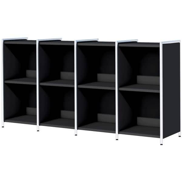 Sidebaord Artline BxTxH 236x38x78cm als Fächerregal anthrazit