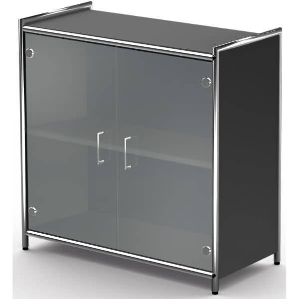 Sidebaord Artline BxTxH 80x38x78cm Glastüren anthrazit