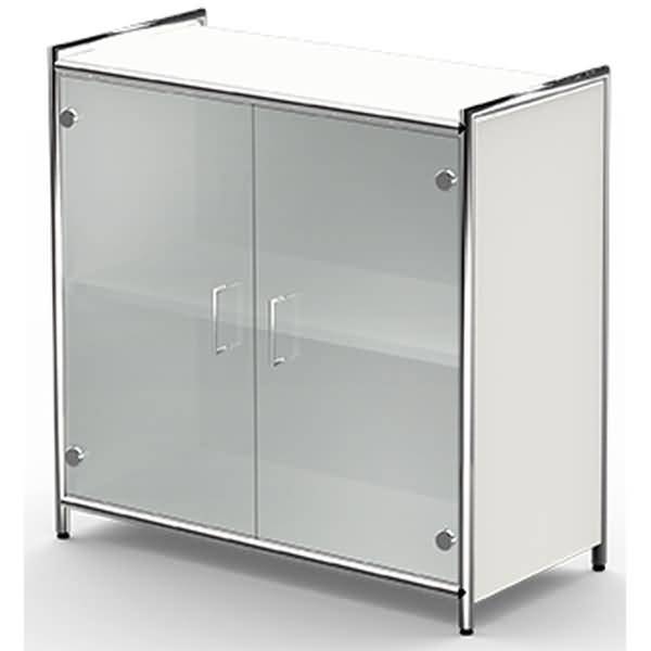 Sidebaord Artline BxTxH 80x38x78cm Glastüren weiß