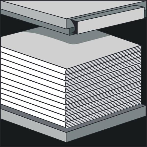 Klappenregal Univers Grundfeld BxTxH 100x30x200cm lichtgrau