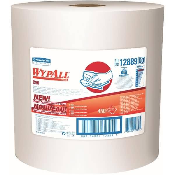 Wischtücher Wypall X90 2-lagig 32x30cm Großrolle blau