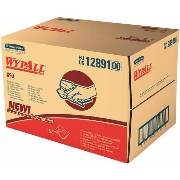 Wischtücher Wypall X90 2-lagig 31x42,7cm Bragbox blau