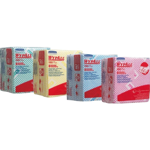X80 Plus Wischtücher viertelgefaltet rot 240T X80 Plus Wischtücher viertelgefaltet rot 240T