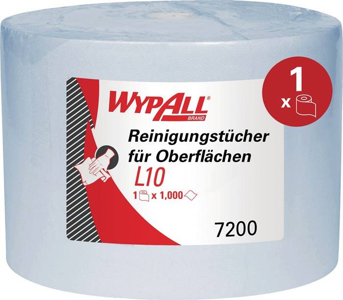 Putztuch WYPALL L10 EXTRA 7200 L380xB240ca.mm blau 1-lagig