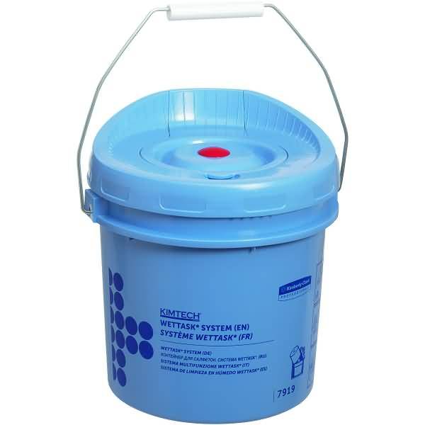 Spendereimer Kymtech Wettask für Rollen-Wischtücher blau