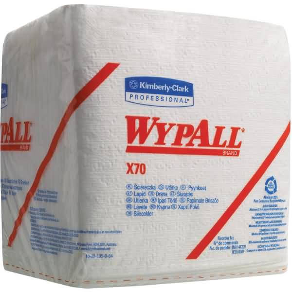 Wischtücher Wypall X70 1-lagig 31x42cm viertelgefaltet weiß