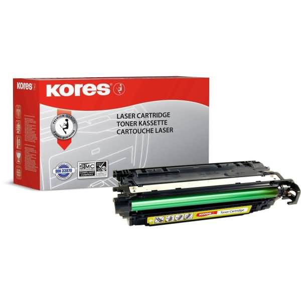 Kores Laser-Kartuschentonerkassettenschachtel mit einer schwarzen Druckertonerkartrusche, die vorne auf weißem Hintergrund abgebildet ist.