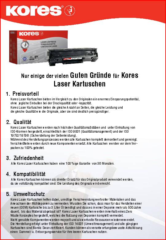 Kores Toner G2887RB wie TK160 2.500Seiten schwarz
