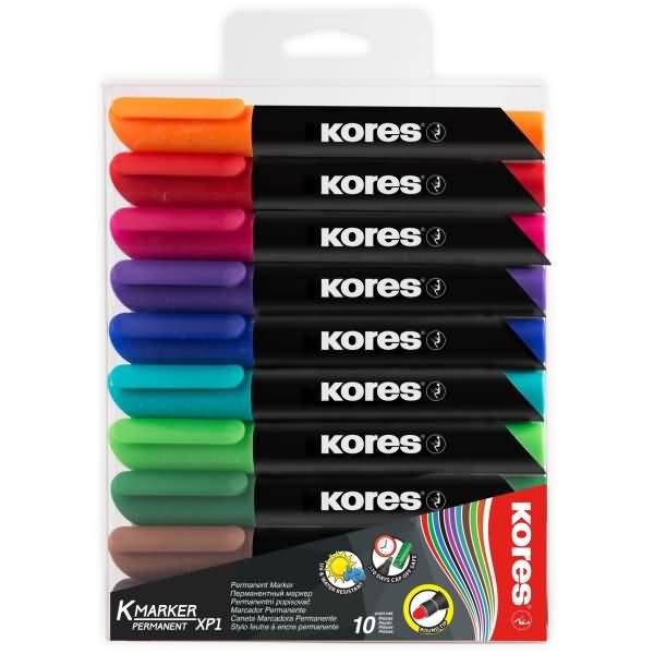 Permanentmarker XP1 3mm Rundspitze Set mit 10 Farben
