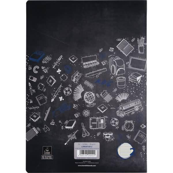 Schulheft A4 16 Blatt 80 g/qm Lineatur 2 (für alle Ausgangsschriften)