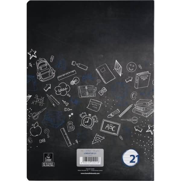 Schulheft A4 16 Blatt 80 g/qm Lineatur 21 (liniert)