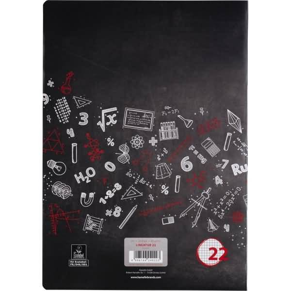 Schulheft A4 16 Blatt 80 g/qm Lineatur 22 (kariert)