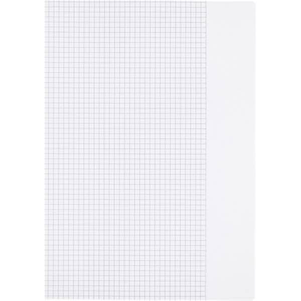 Schulheft A4 16 Blatt 80 g/qm Lineatur 26 (kariert mit Rand rechts)