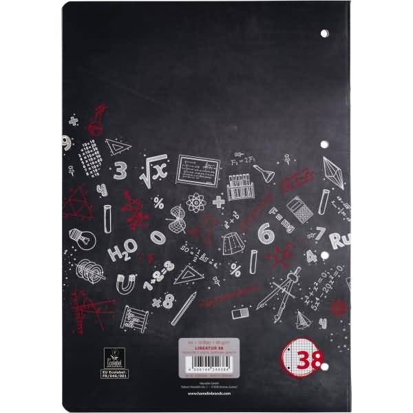 Schulheft A4 16 Blatt 80 g/qm 4-fach gelocht Lineatur 38 perforiert