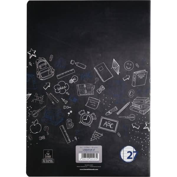 Schulheft A4 32 Blatt 80 g/qm Lineatur 27 (liniert mit Doppelrand)