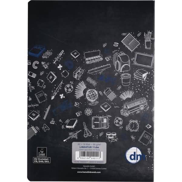 Schulheft A5 16 Blatt 80 g/qm Lineatur 11