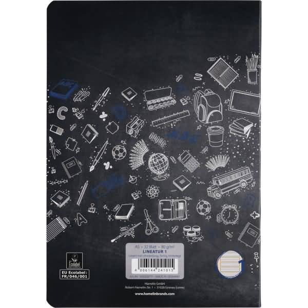Schulheft A5 32 Blatt 80 g/qm Lineatur 1 (für alle Ausgangsschriften)