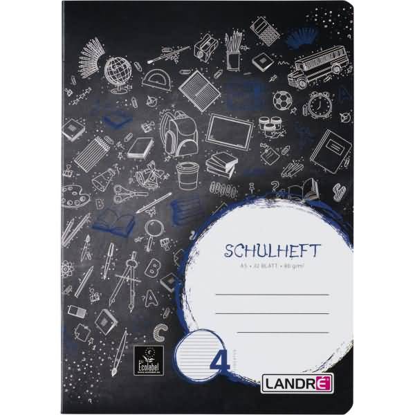 Schulheft A5 32 Blatt 80 g/qm Lineatur 4 (liniert)