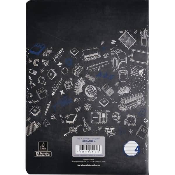 Schulheft A5 32 Blatt 80 g/qm Lineatur 4 (liniert)