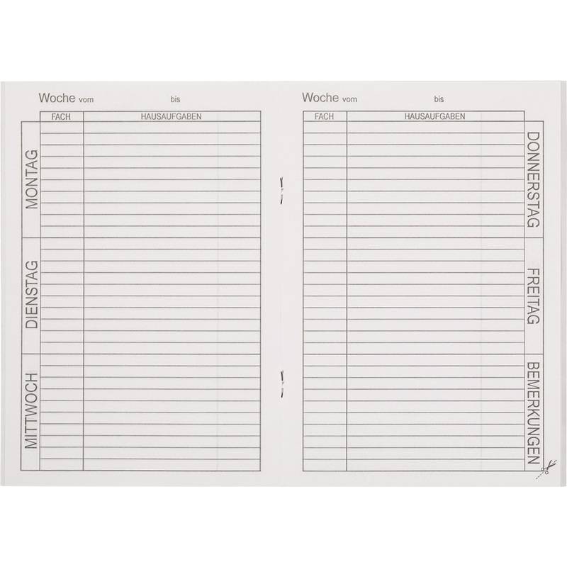 LANDRÉ Hausaufgabenheft, DIN A5, 48 Blatt, Musik-Motiv