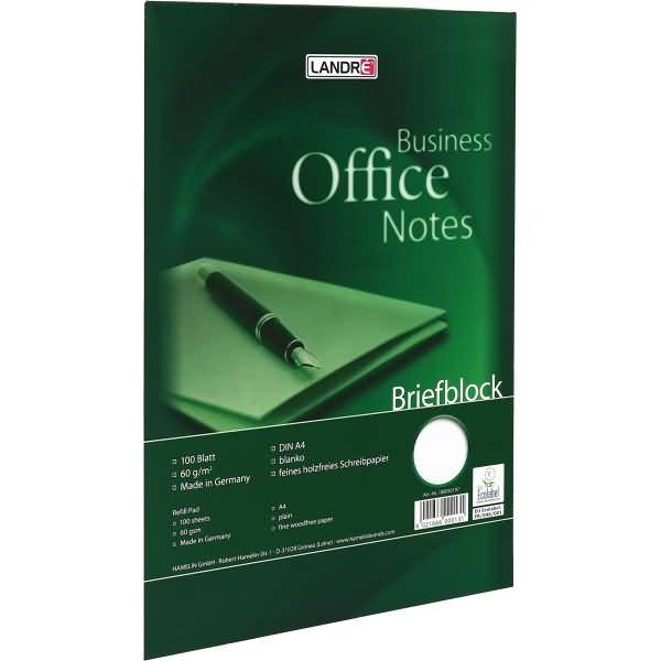 Briefblock Office A4 100 Blatt 70 g/qm blanko