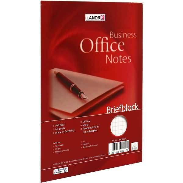 Briefblock Office A5 100 Blatt 70 g/qm kariert