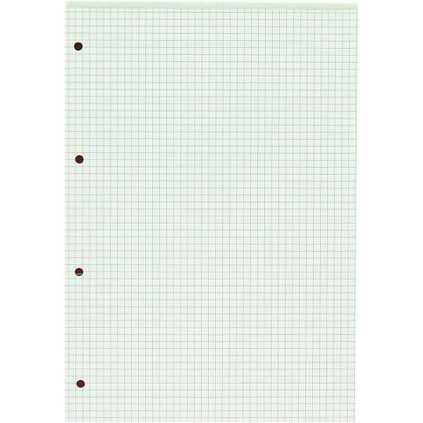 Briefblock Office A4 50 Blatt 70 g/qm 4-fach gelocht kariert