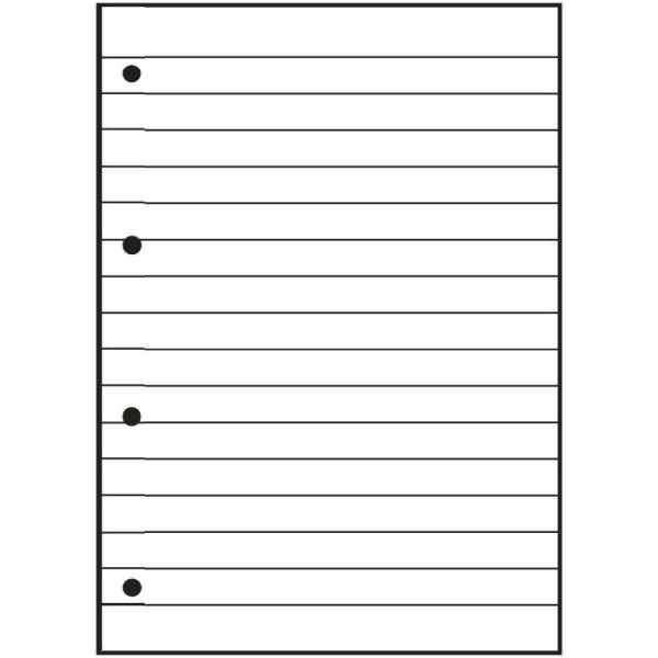 Collegeblock Office A4+ 80 Blatt 70 g/qm 4-fach gelocht liniert