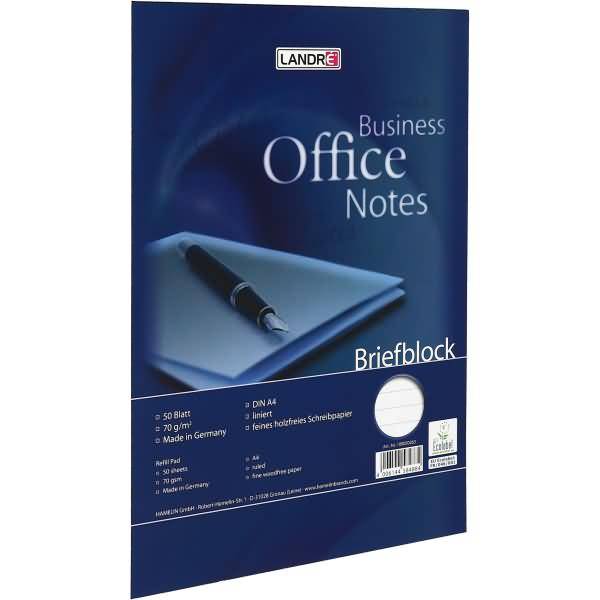 Briefblock Office A4 50 Blatt 70 g/qm liniert