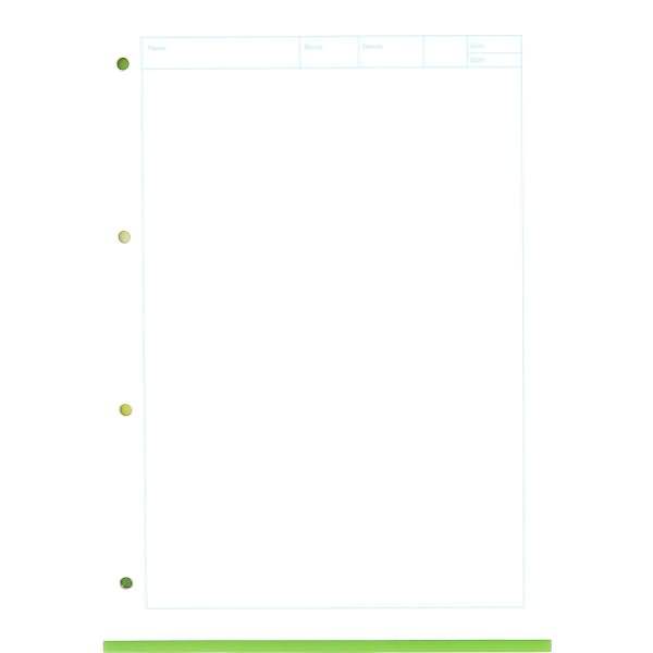 Arbeitsblock A4 50 Blatt 80 g/qm 4-fach gelocht Lineatur 20 (blanko)