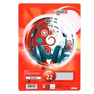 Landré Ringbucheinlage 100050461 A4 70g kariert 100 Bl./Pack. - 70 g/m² - 70 g/m