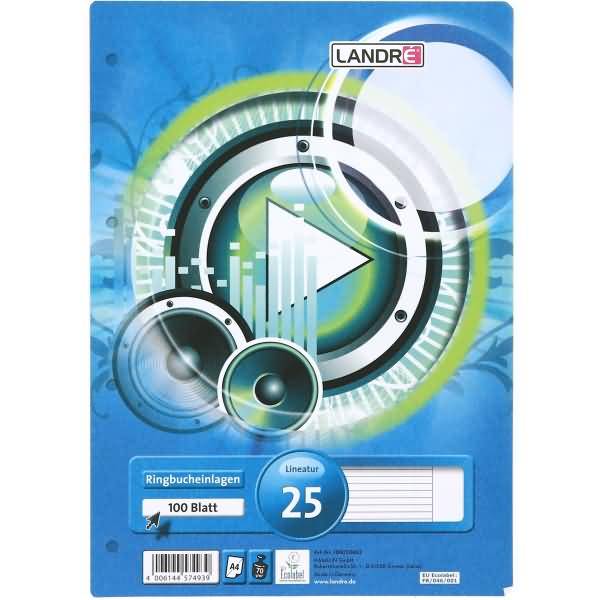 ELBA Landré - Loseblattpapier - A4 - 100 Blatt - Weiß