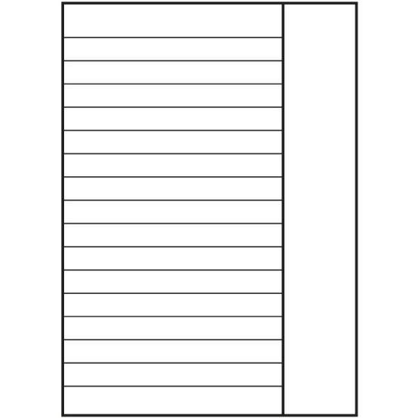 Ringbucheinlagen A4 100 Blatt 70 g/qm 4-fach gelocht Lineatur 25