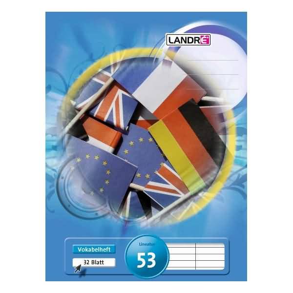 Vokabelheft A6 32 Blatt 70 g/qm liniert 2-spaltig