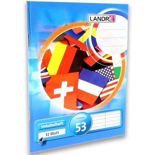 Vokabelheft A6 32 Blatt 70 g/qm liniert 2-spaltig