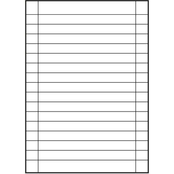 Ringbucheinlagen A4 50 Blatt 70 g/qm 4-fach gelocht Lineatur 27