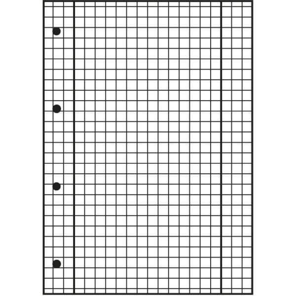 Ringbucheinlagen A4 50 Blatt 70 g/qm 4-fach gelocht Lineatur 28
