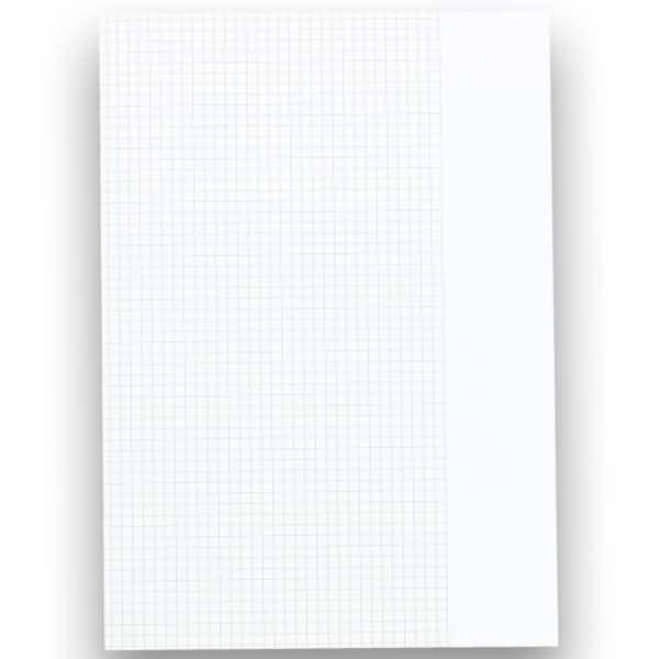 Kanzleipapier Office A3/A4 80 g/qm kariert mit Rand rechts VE=250 Bogen