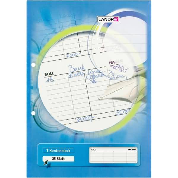 T-Kontenblock A4 25 Blatt 80 g/qm 8 cm gelocht
