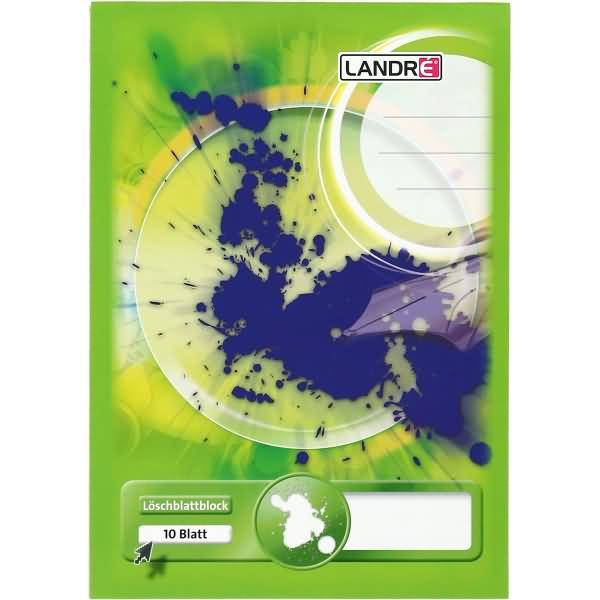 Löschblattblock A4 10 Blatt 70 g/qm gelbes Inhaltspapier