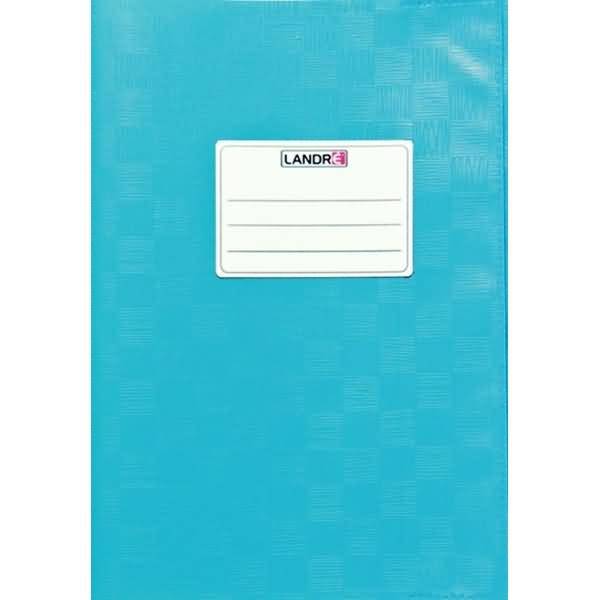 Heftschoner A5 geprägt (Bast) hellblau