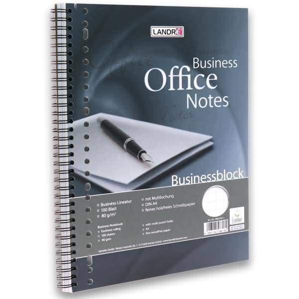 Collegeblock Business A4+ 100 Blatt 80 g/qm kariert 10 mm