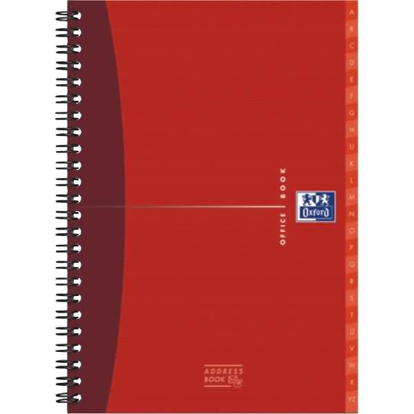 Adressbuch Office A5 80 Blatt farbig sortiert