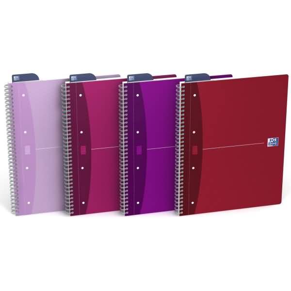 Collegeblock A4+ kariert 90 Blatt farbig sortiert