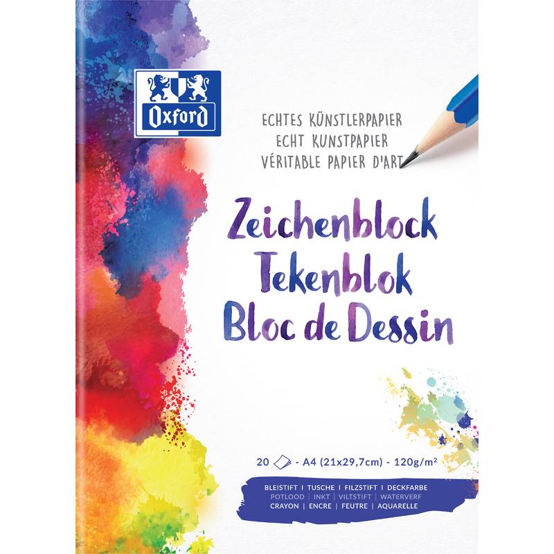 ELBA - Oxford School - Zeichenblock - A4 - 20 Blatt