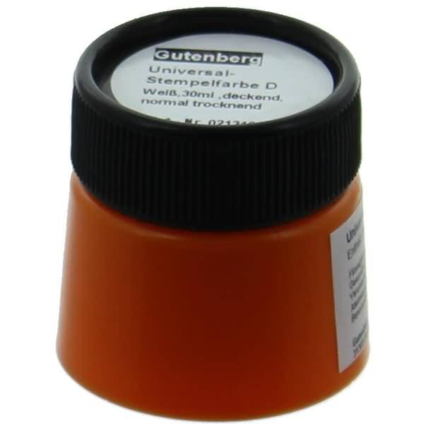 Stempelfarbe Universal D 30ml weiß
